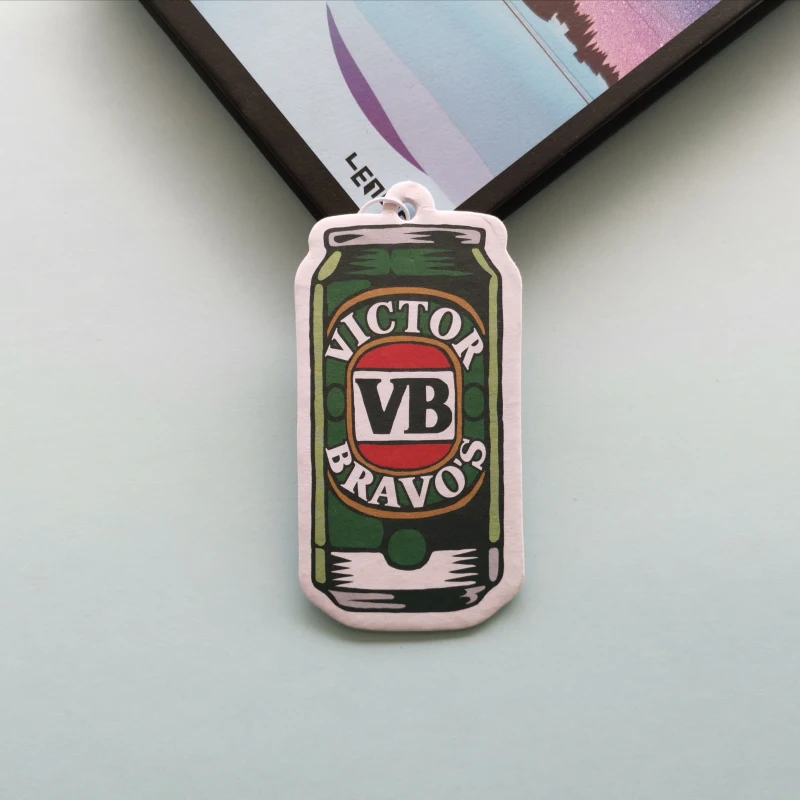 Hot selling customized design hanging  paper air freshener for car