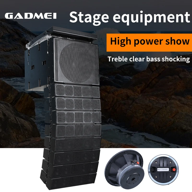 Speaker amplifier 18 inch 2000w powered subwoofer and line array speaker outdoor audio system sound professional music