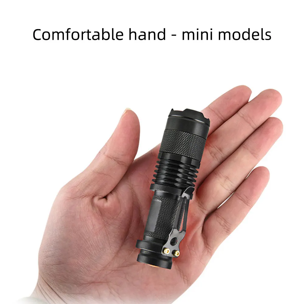 Teaser Electric Defense Power Mini Pocket Flashlight with Clip