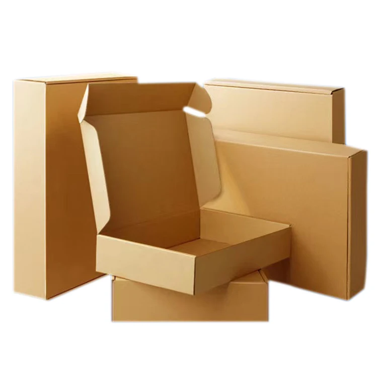 Wholesale Spot three-layer kraft special cardboard packing box e commerce clothing cosmetics airplane box for Amazon