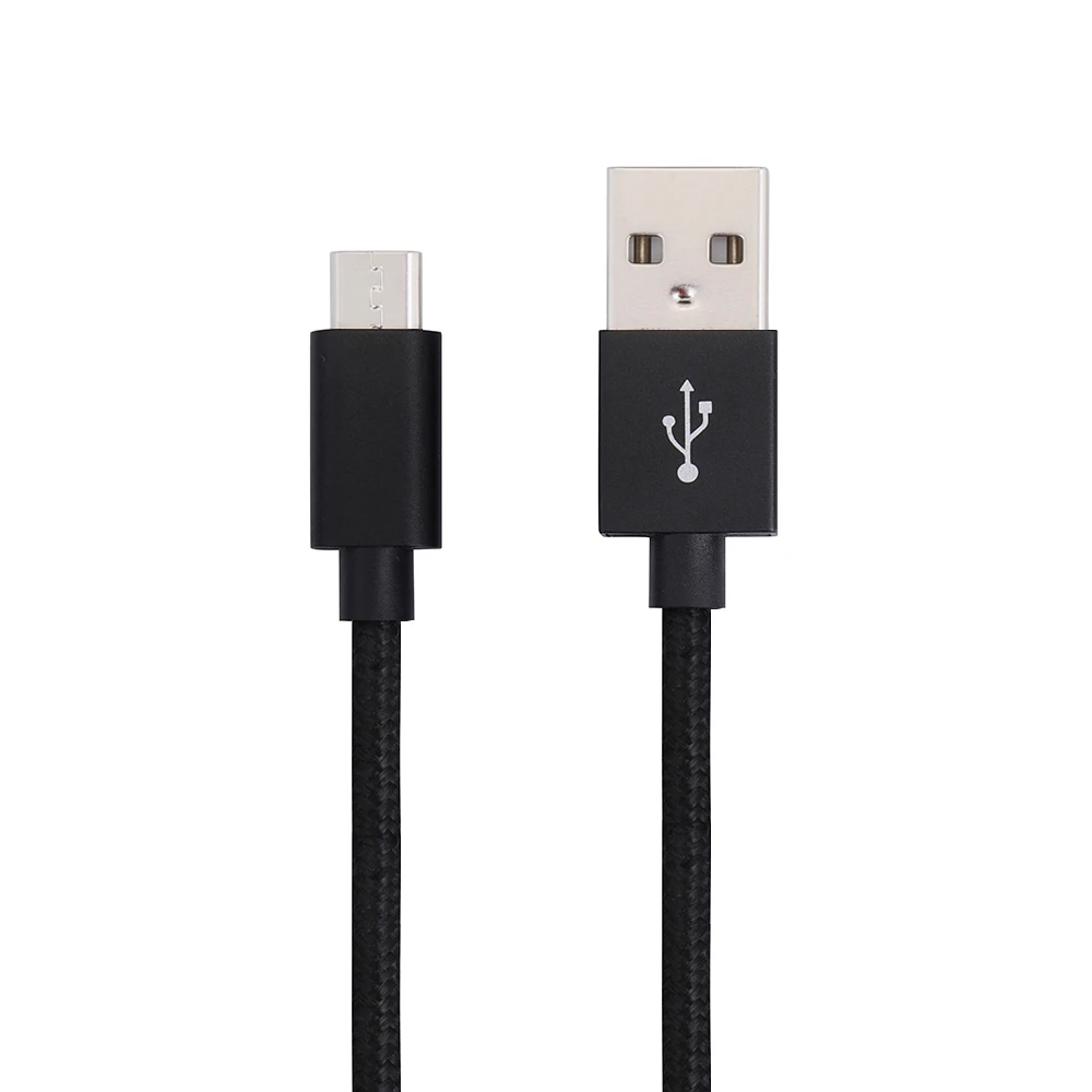 USB Micro 2.4A Быстрый зарядный кабель 1 м Высокое качество prower Электрический нейлоновый кабель usb силовые кабели зарядка