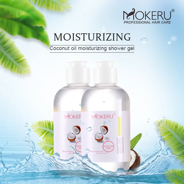 Organic coconut milk body wash whitening and lightening shower gel private label
