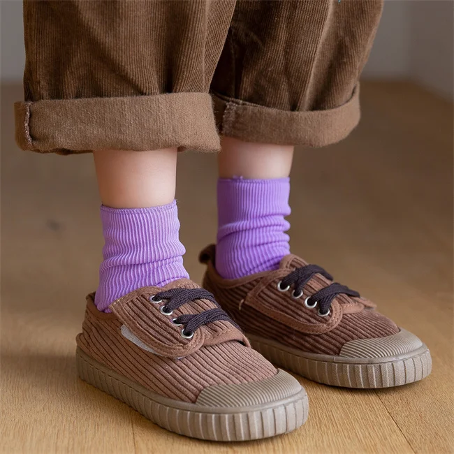 Children Cold Resistant Snow Socks Long Plush Multi-color Winter Fleeced Thermal Socks Soft Floor Socks For Girls