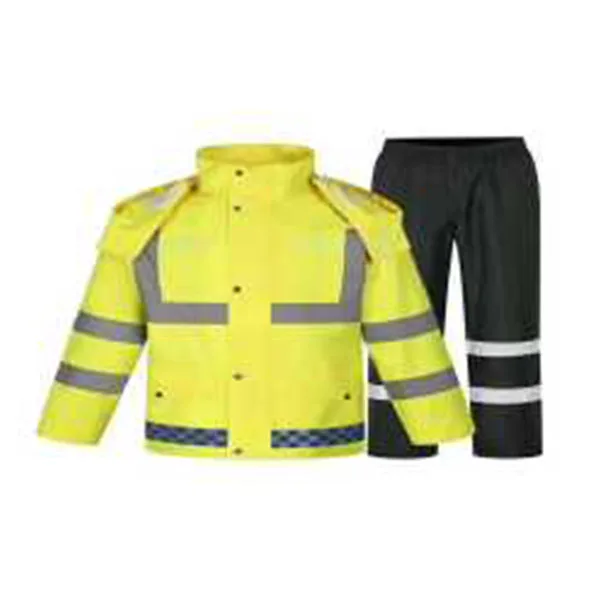New 2022 reflective raincoat winter clothing  cotton long-sleeved traffic safety raincoat clothing sets