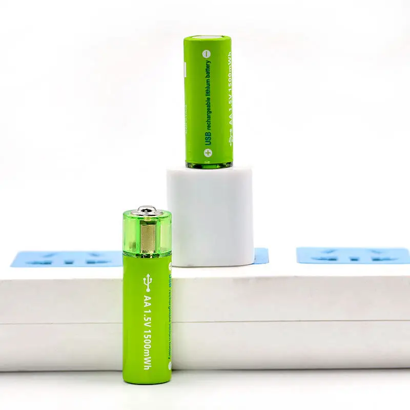 New Trend USB Battery Charger 1.5V 1500mWh Magnetic USB Charging AA Size Rechargeable Lithium Battery