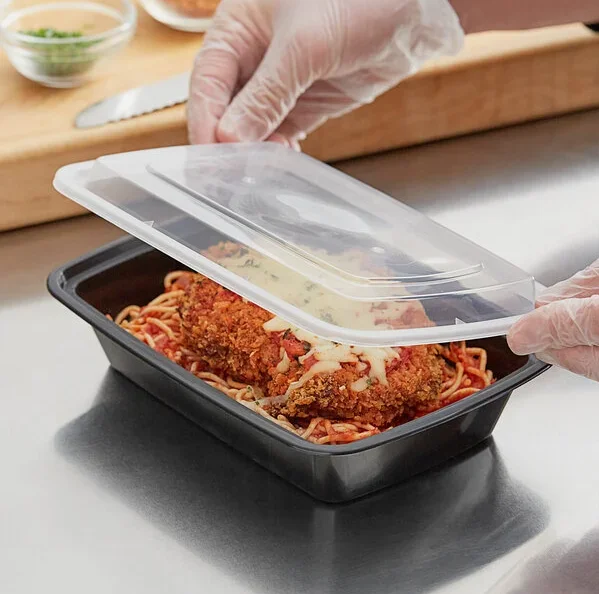 Microwave Safe Plastic Disposable Food Container Meal Prep Containers Delivery Plastic Food Containers With Lids