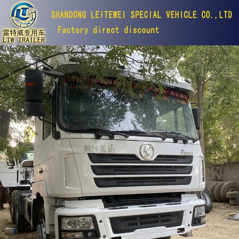 Used Original schman f3000 tractor truck 6*4 container semi trailer tractor head truck price for sale