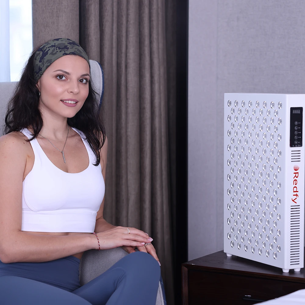 Redfy RT750 2022 New 660Nm 850Nm Near Infrared Lamp Standing Led Red Light Therapy Panel Hand Muscle Pain Relief Light