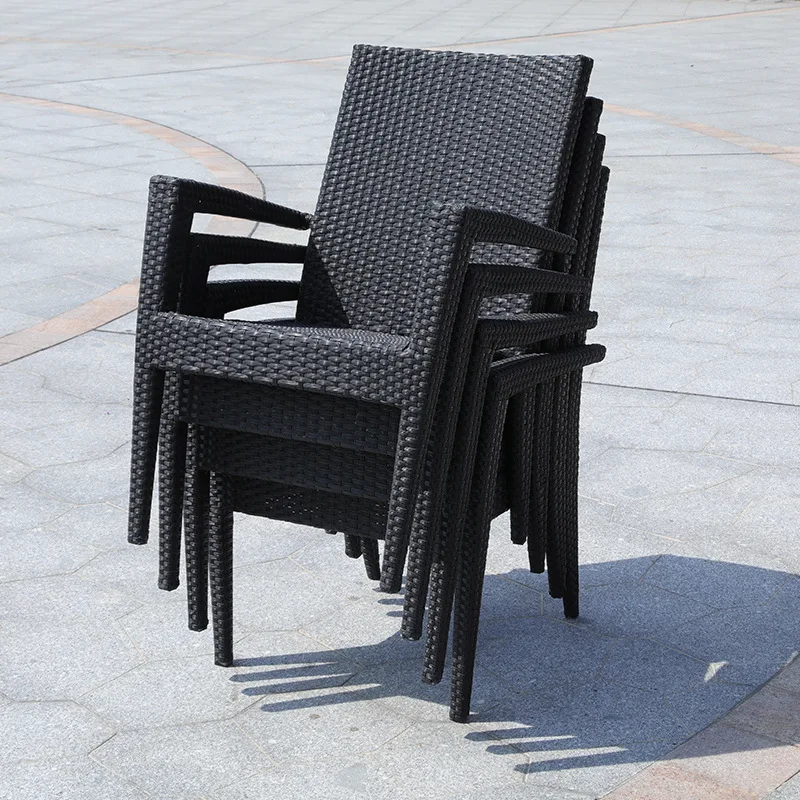 High quality modern Outdoor  rattan garden chair stone shape outdoor garden chairs