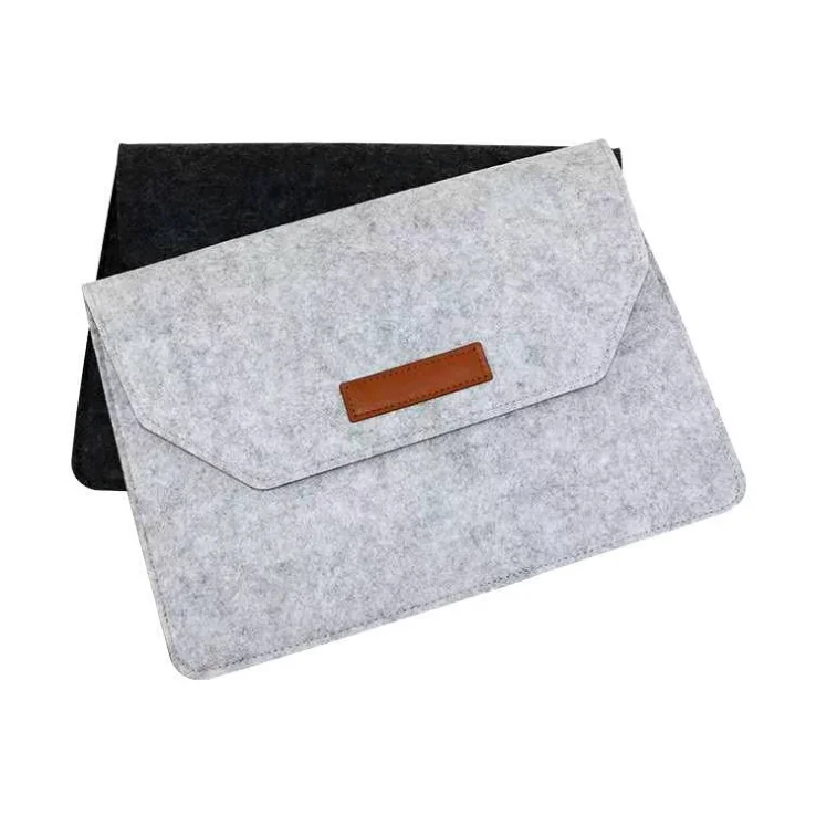Wholesale Price Felt Laptop Sleeve Bag with Pocket and Small Case Compatible with MacBook Air/Pro