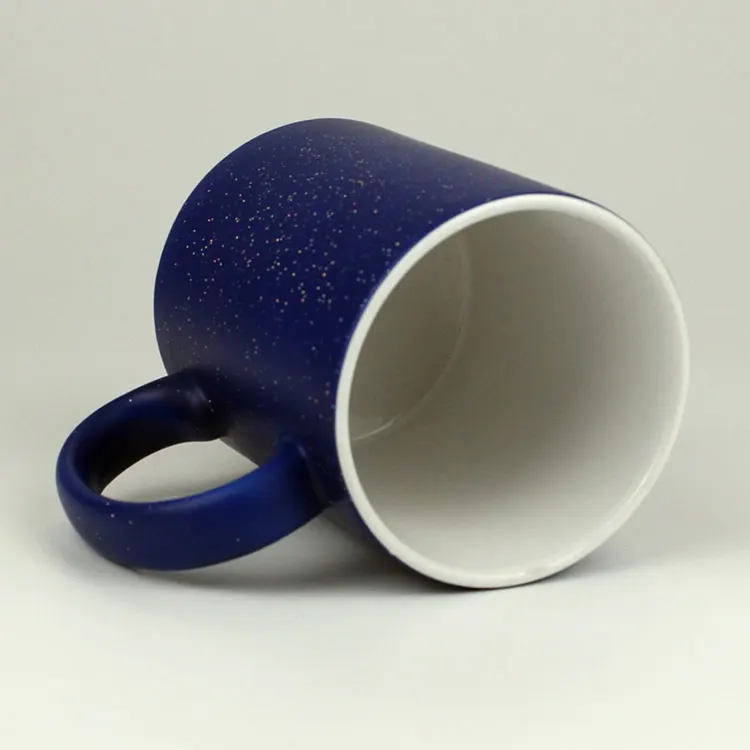 Coated Cup Thermal Transfer Ceramic Sublimation Mug Wholesale Glossy Frosted Magic Color Changing Mug