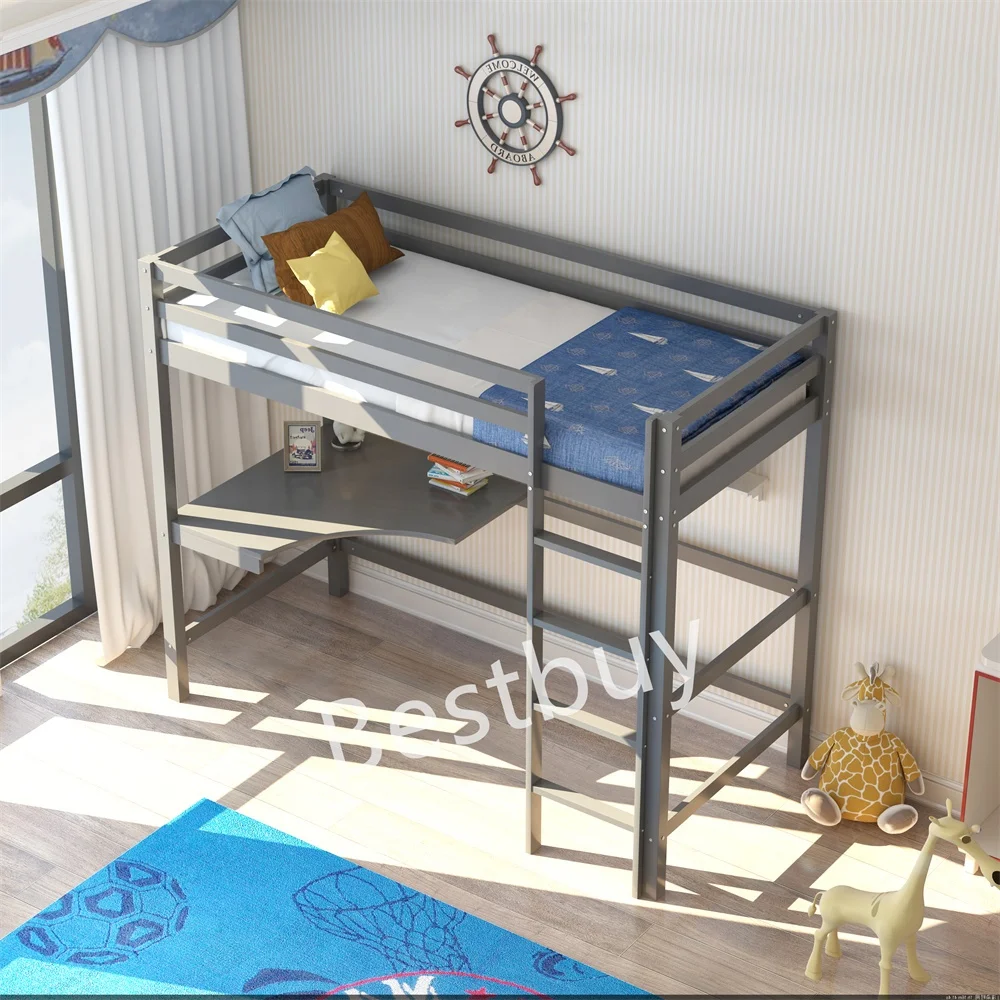 Современная Деревянная кровать для хранения, деревянная рама для кровати, деревянная двухъярусная кровать для детской спальни, мебель