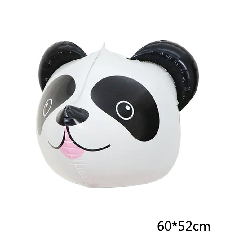 4D воздушные шары из фольги в виде головы животных Уличные декоративные с мультяшными героями