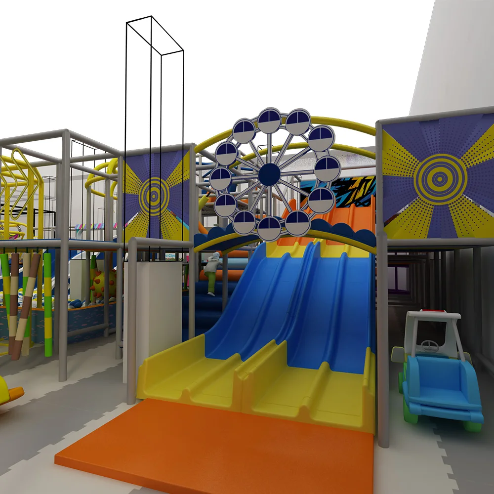 Customized Indoor Family Entertainment Centre Role Play House Cosplay House Small Indoor Playground Soft Play Equipment for Kids