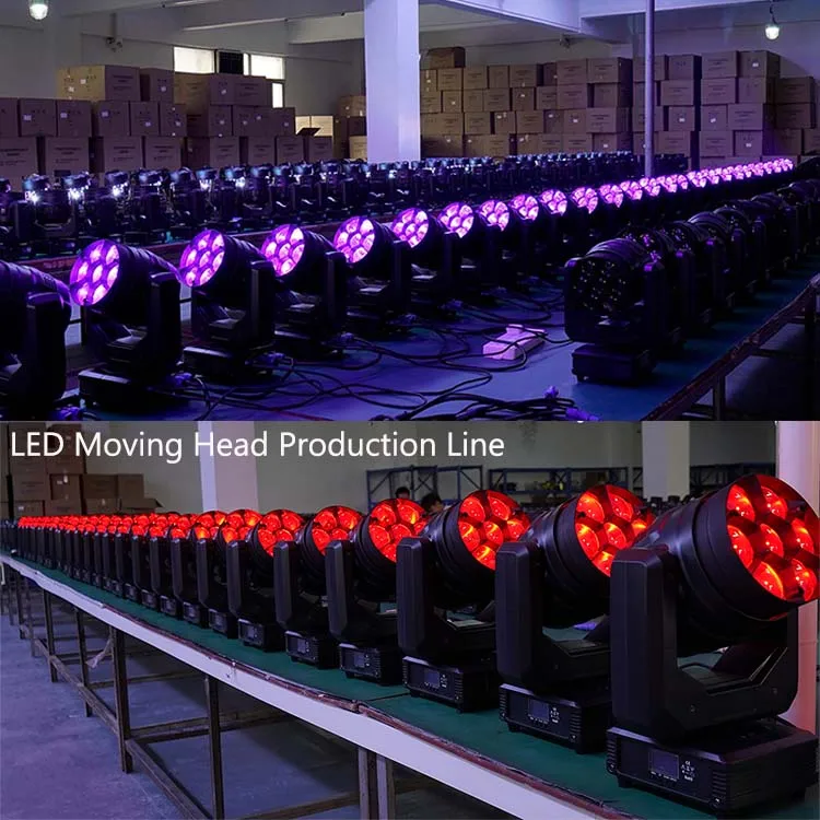 Professional Show Lighting RGBW 7x40w Wash Mini Bee LED Moving Head DMX Stage Light Pixel Wash Beam Lights for Night Club