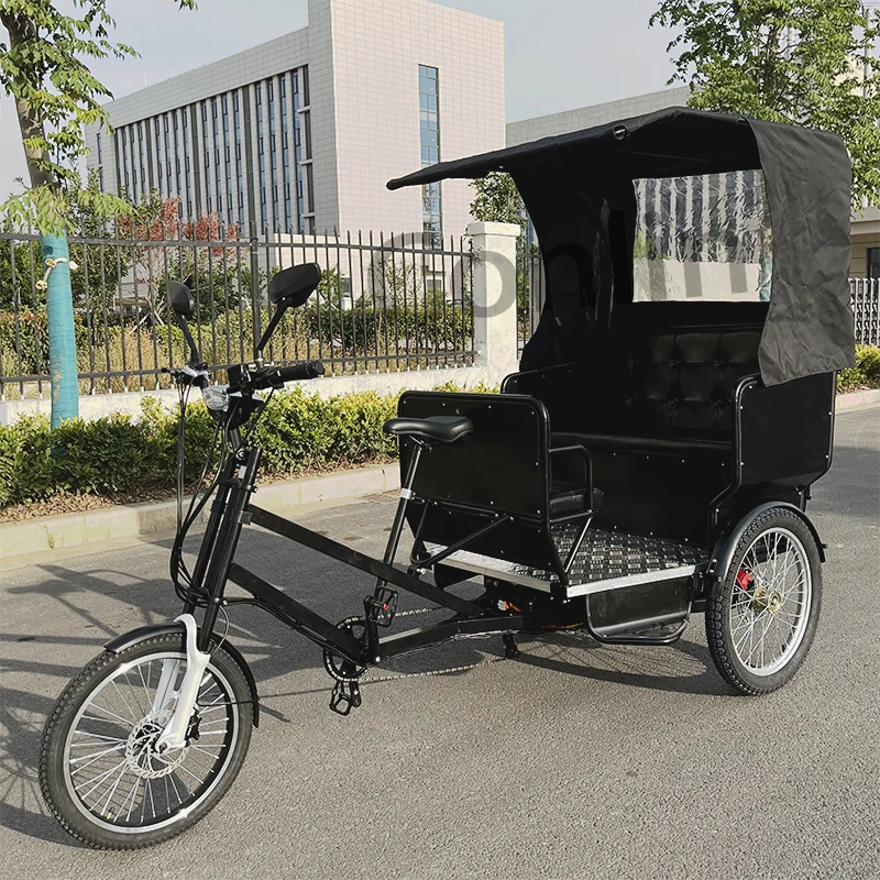 High Quality Classic Pedicab Rickshaw 3-wheel Business Bicycle motorized Tricycles For Adults