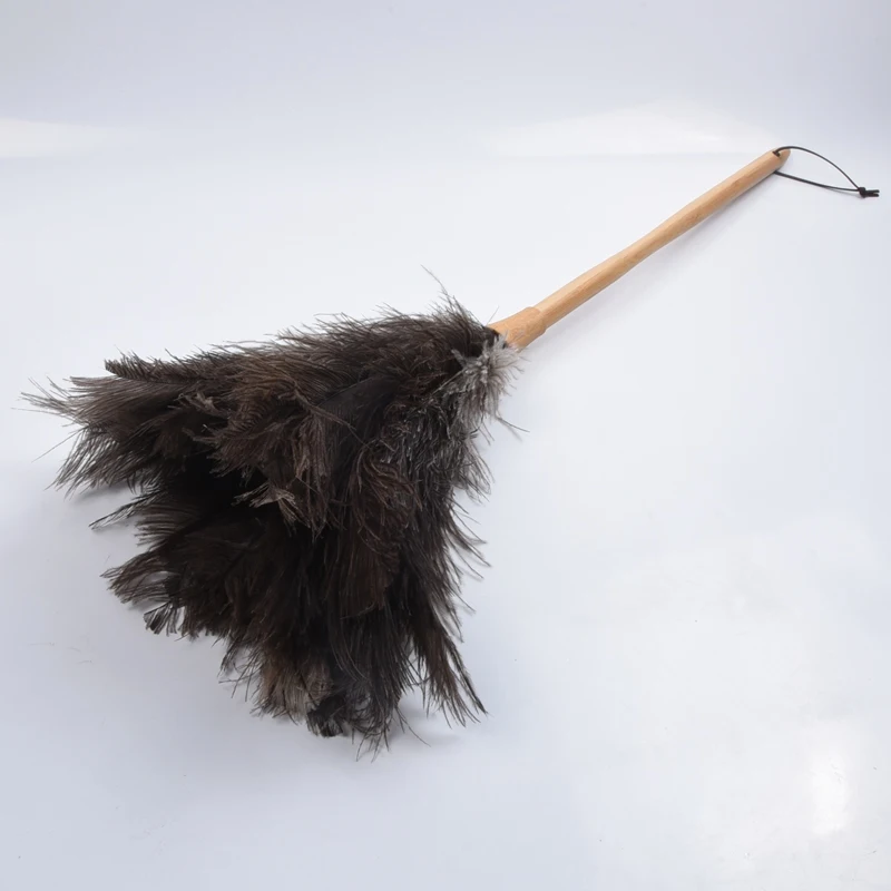 Broom Furniture Cleaning household wood handle Ostrich Feather Duster
