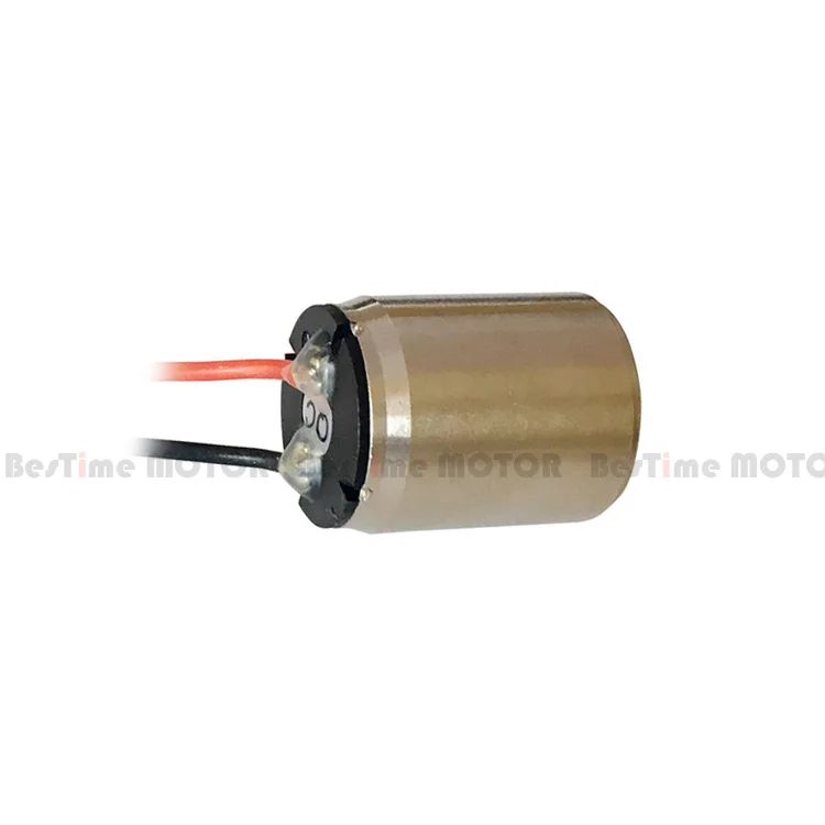 Small size 16mm 3 v 24 volt dc coreless brush motor