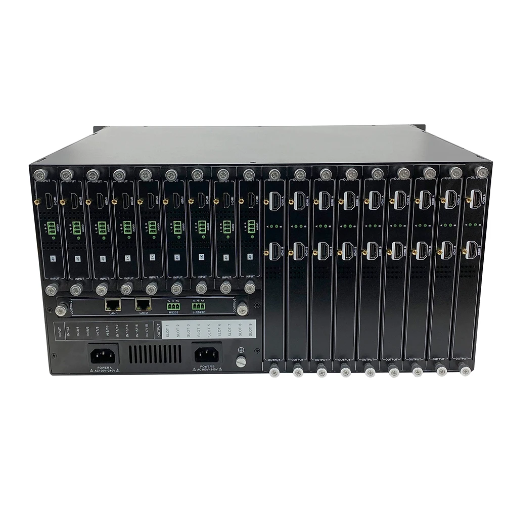 Video wall controller 4k 3x5 36x36 72x72 Input