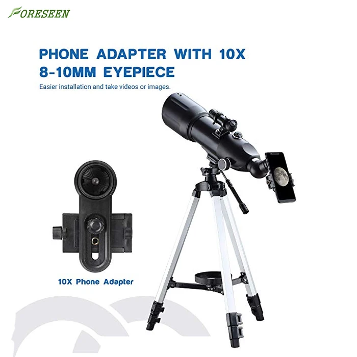 
Foreseen Professional Refractor Universal Mobile Phone Astronomical Telescope / Telescopio To View Moon 
