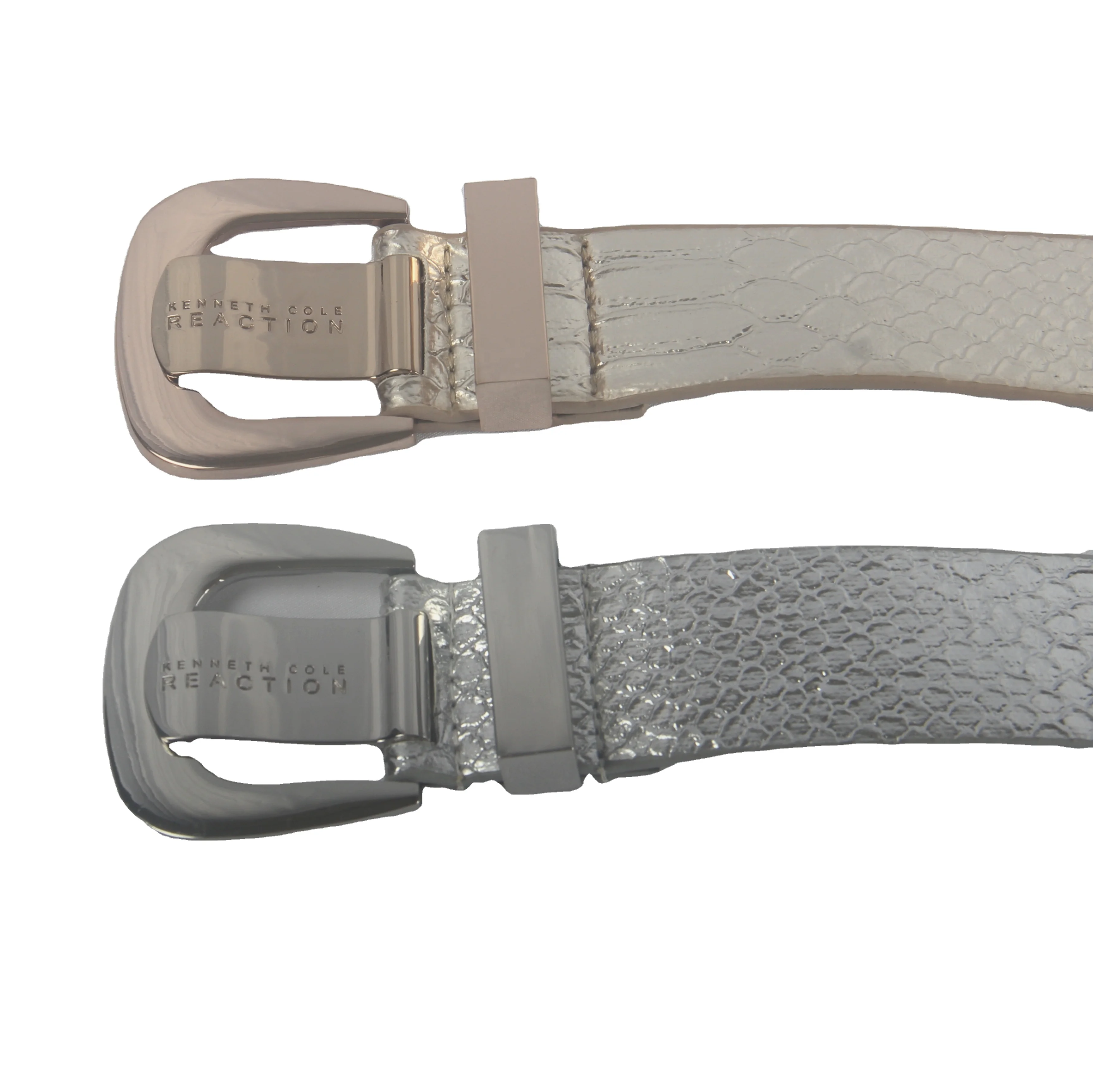 Ladies PU Belt in Wide Pin Buckle In Gold Color OEM And ODM Welcome
