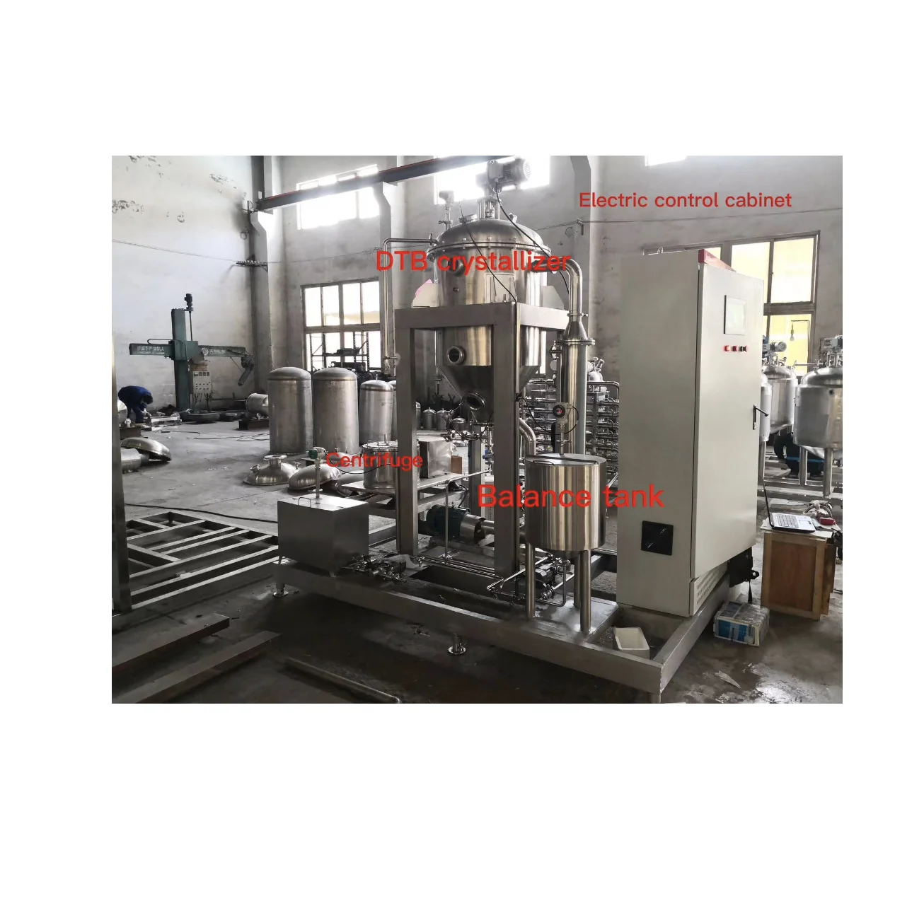 Small Size /Lab Scale/ Experiment Scale 30LPH DTB crystallizer for zinc sulfate