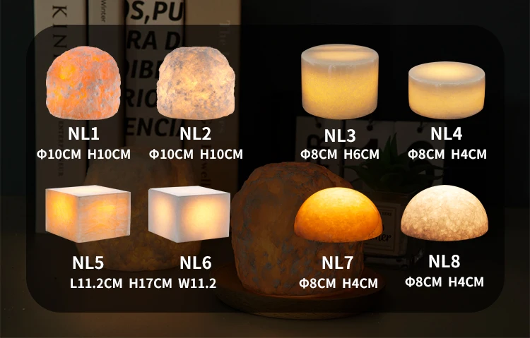Factory New Design Crystal Natural Salt Lamp custom night light Himalayan Salt Lamp