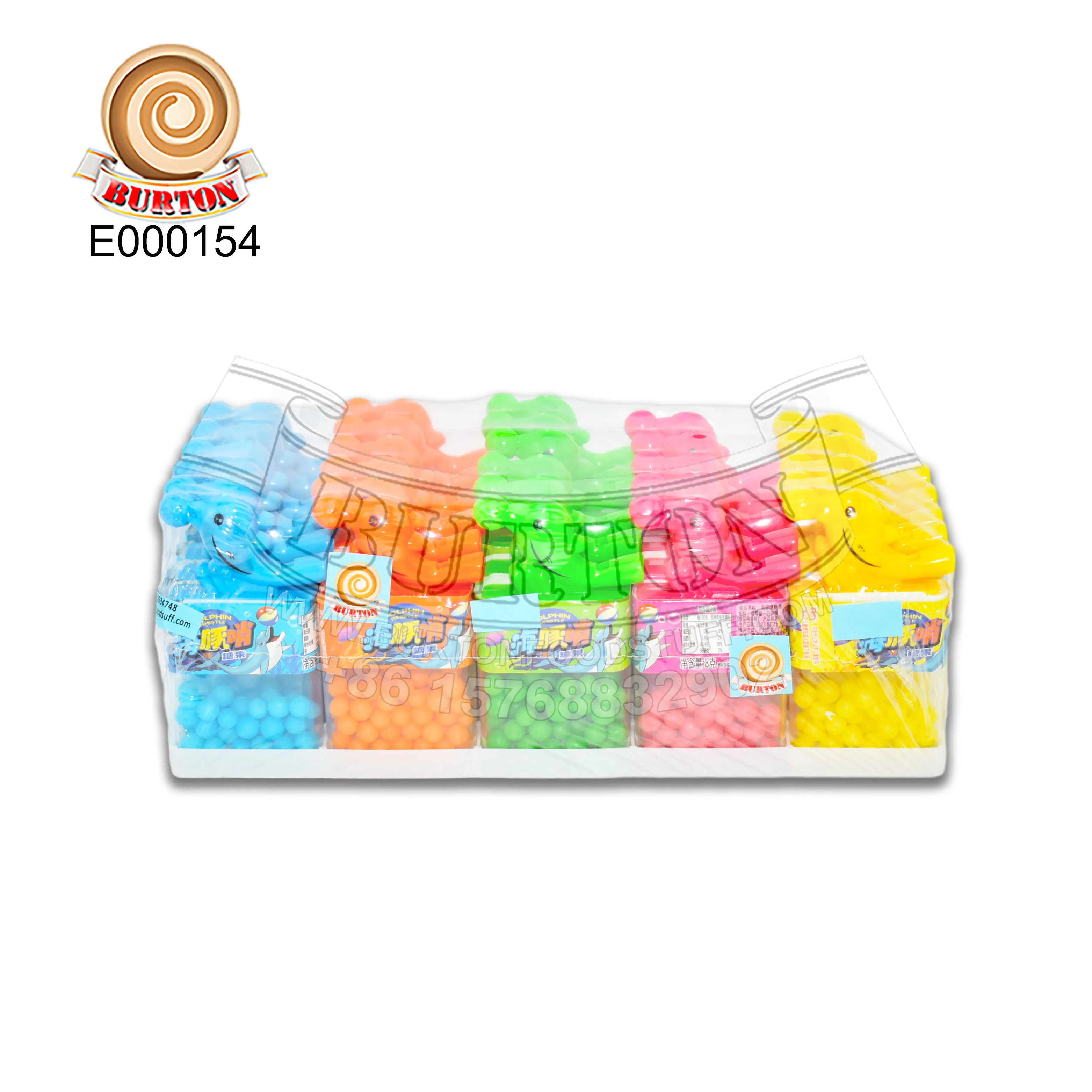 Новый продукт забавный Дельфин в форме свистка мяч конфеты игрушка для детей