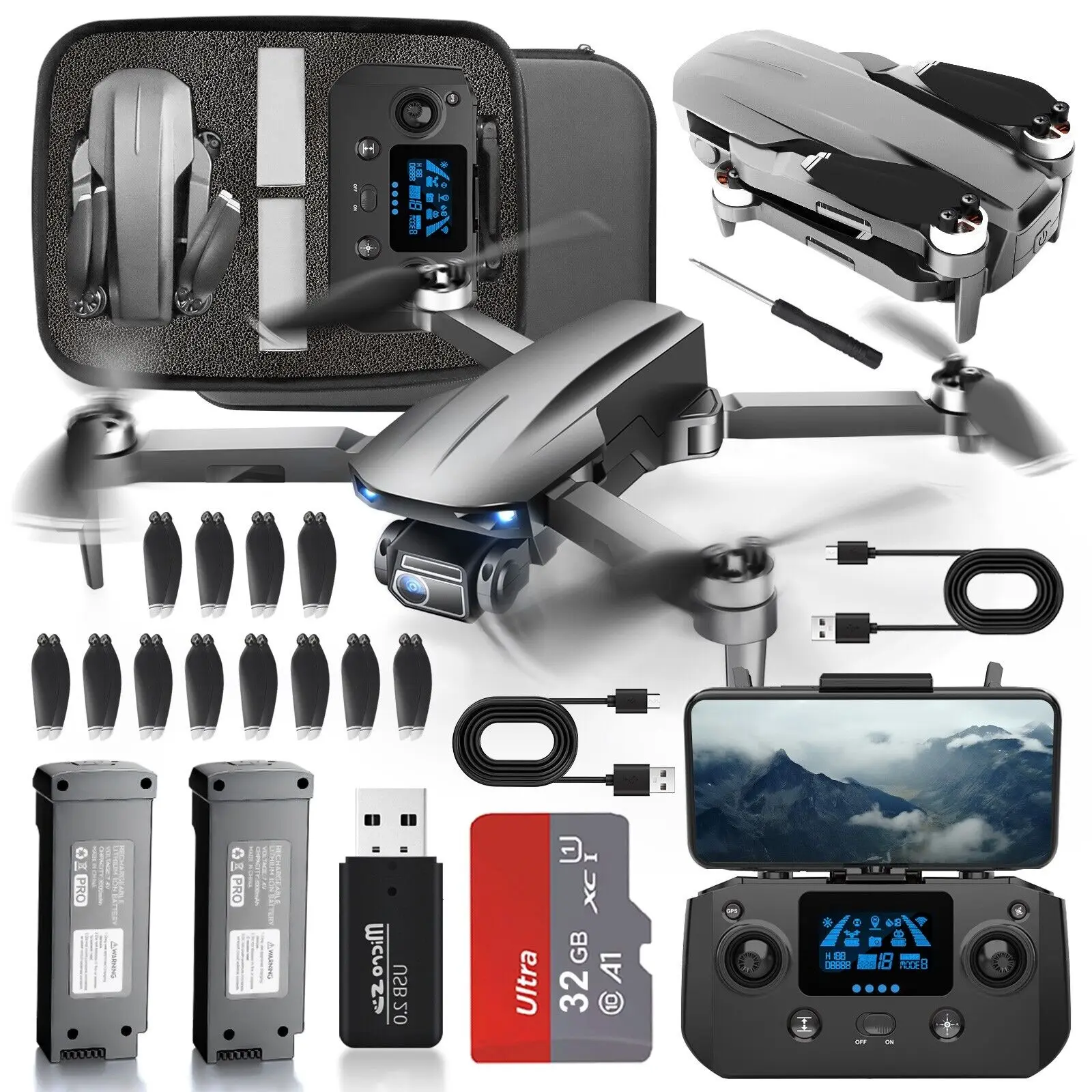 NBD long range rc brushless motor quadcopter foldable beginner 4k hd camera control kit portable Drone