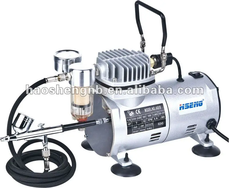 AS18K-1 Airbrush Painting Air Compressor airbrush paint for nails Hobby  Airbrush Compressor