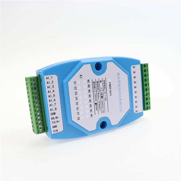  Изолированный модуль сбора данных RS485 Modbus RTU Коммуникационный преобразователь 0-10 В аналогово-цифровой