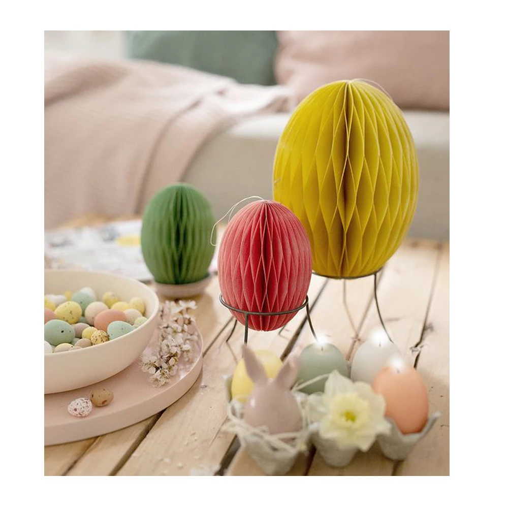 Umiss  Decoration Paper Ornaments ester egg Thick Paper Honeycomb Ball