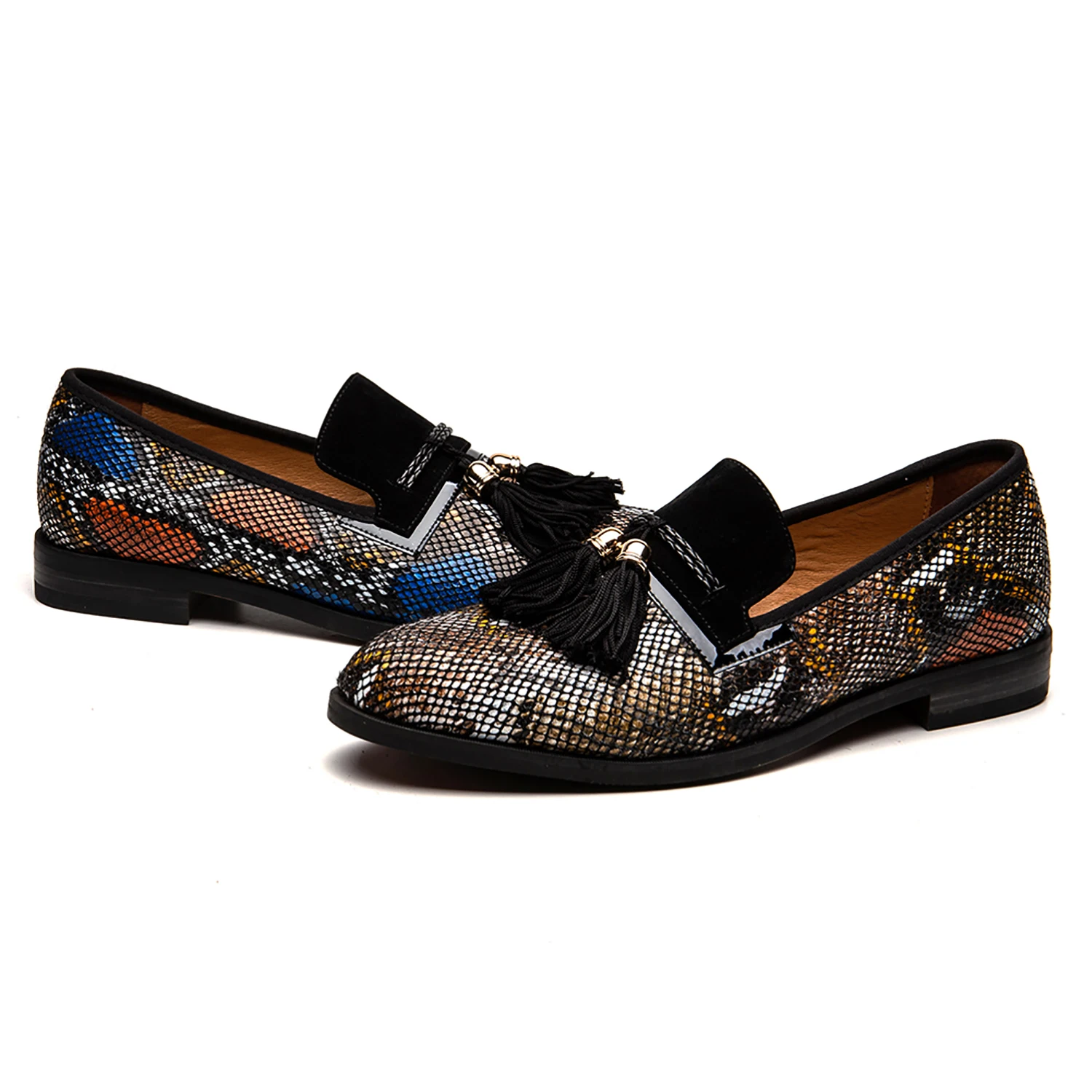 Мужские лоферы без шнуровки Tazewell с бахромой