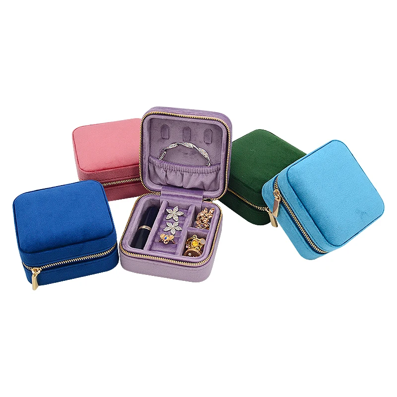 Dropshipping Women Travel Jewellery Storage Box Multifunctional jewelry organizer case for Rings Necklace bracelet