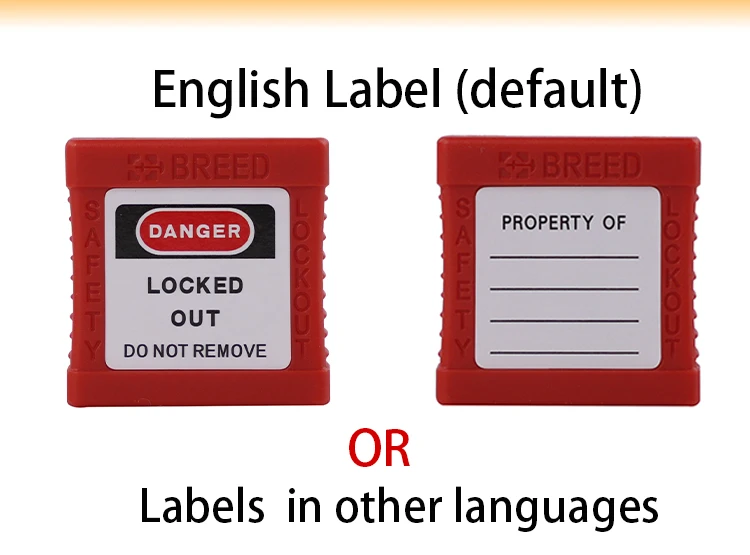 Compact Steel Cable Padlock Lockout Tagout ABS Keyed Different