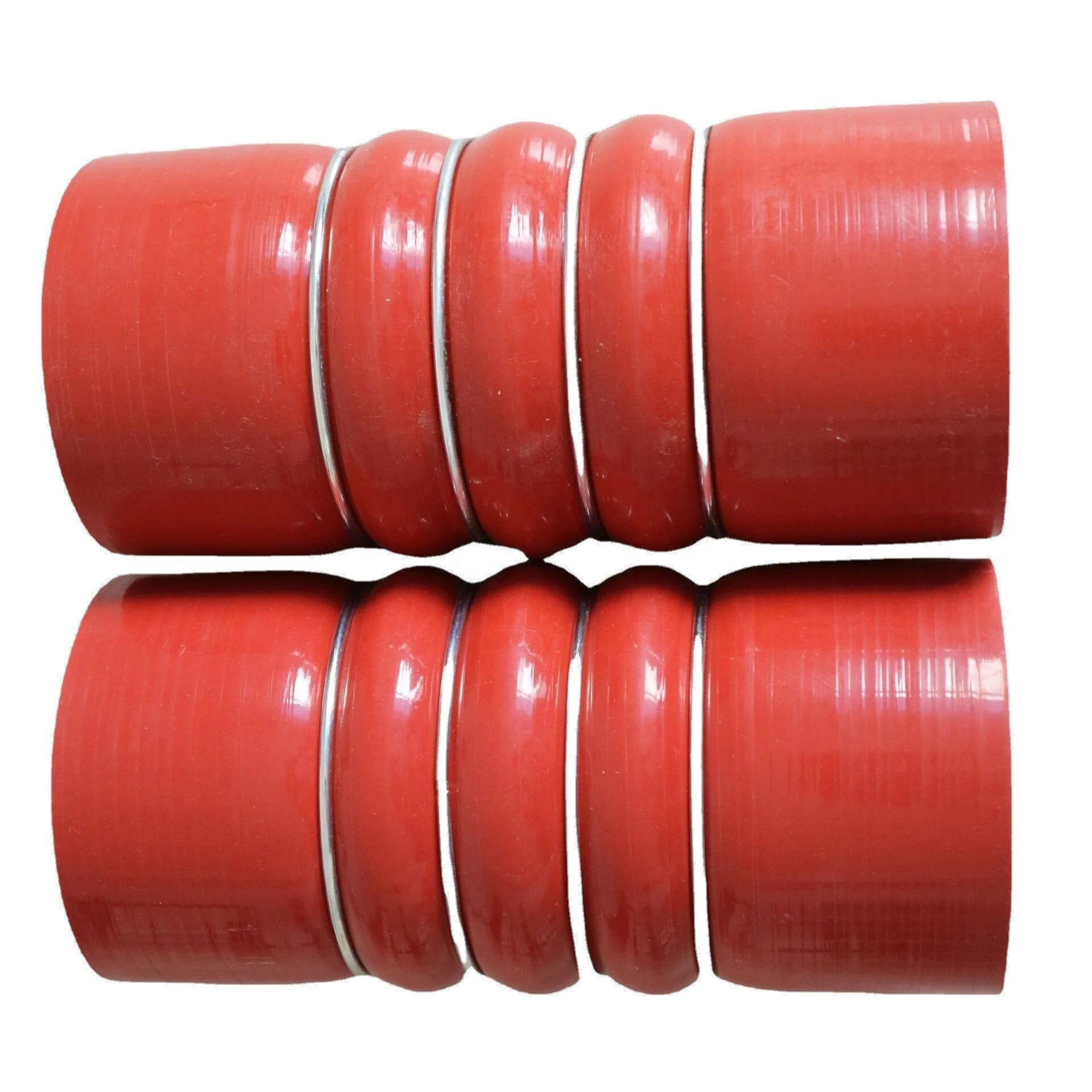 China wholesale Durable high quality High Temperature Multi Humps with Stainless Rings Silicone CAC Hose