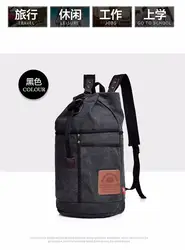 Multifunctional military solid color men sports travel duffle bags outdoor tactical rucksack Drawstring canvas backpack