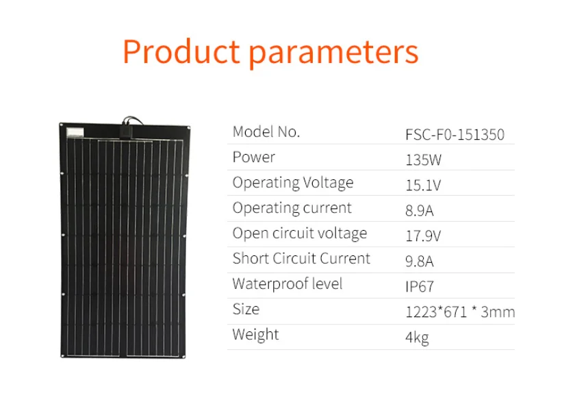 Build your own system wholesale frameless ETFE flexible 135 200 250 600 watt solar panels for battery system