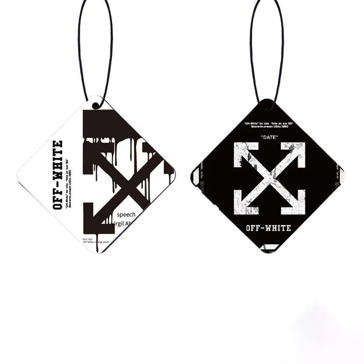 OEM Color Flavor Gentle Square Car Freshener Custom Paper Hanging Air Car Freshener