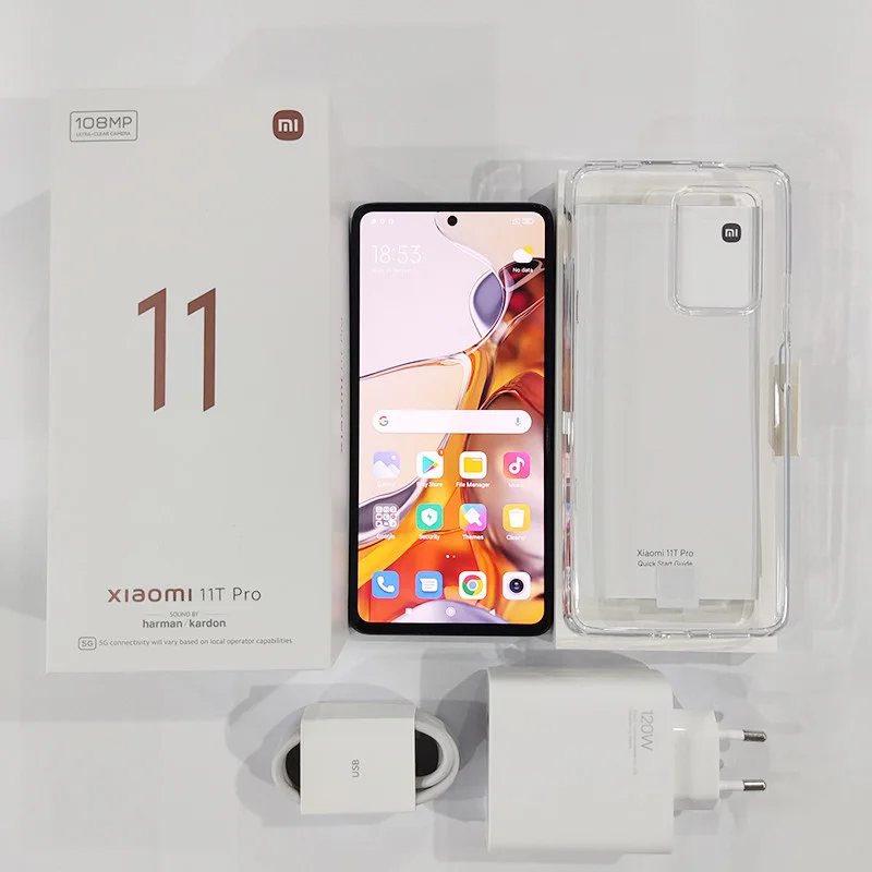 2021 Original Xiaomi Mi 11T Pro 5G NFC 12GB 256GB Global Version Mobile Phone 6.67 Display Snapdragon 888 5000mAh 108MP Camera