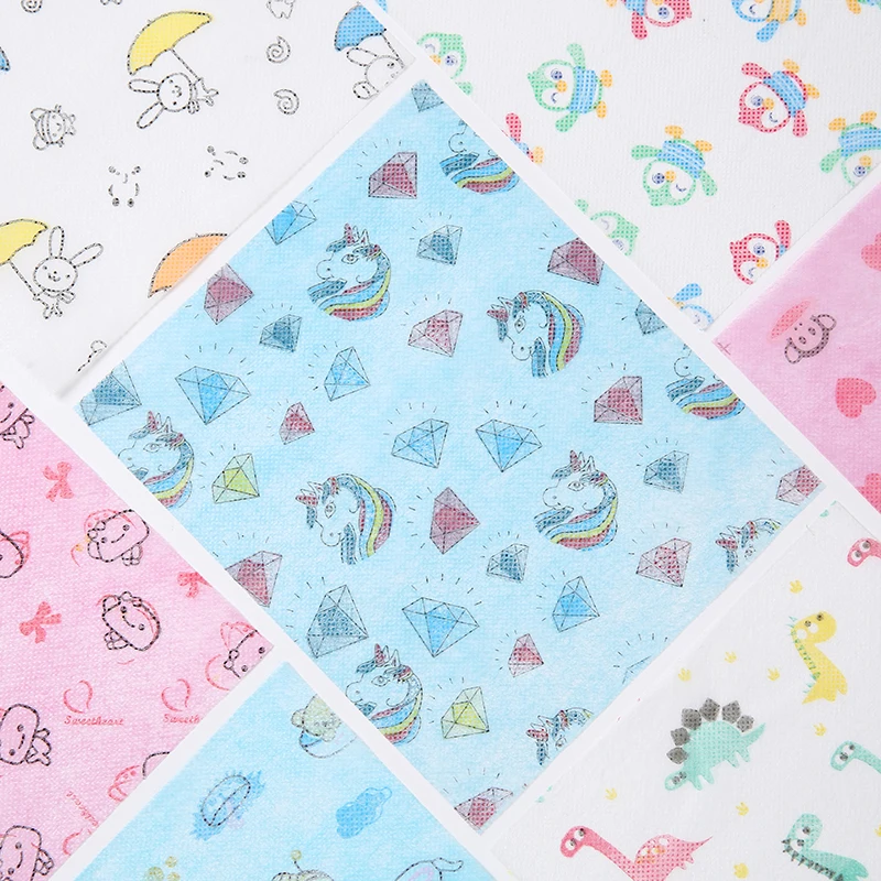 
Customized waterproof cheap price colorful spunbond fashion print non-woven ss/sss nonwoven for kids mask 