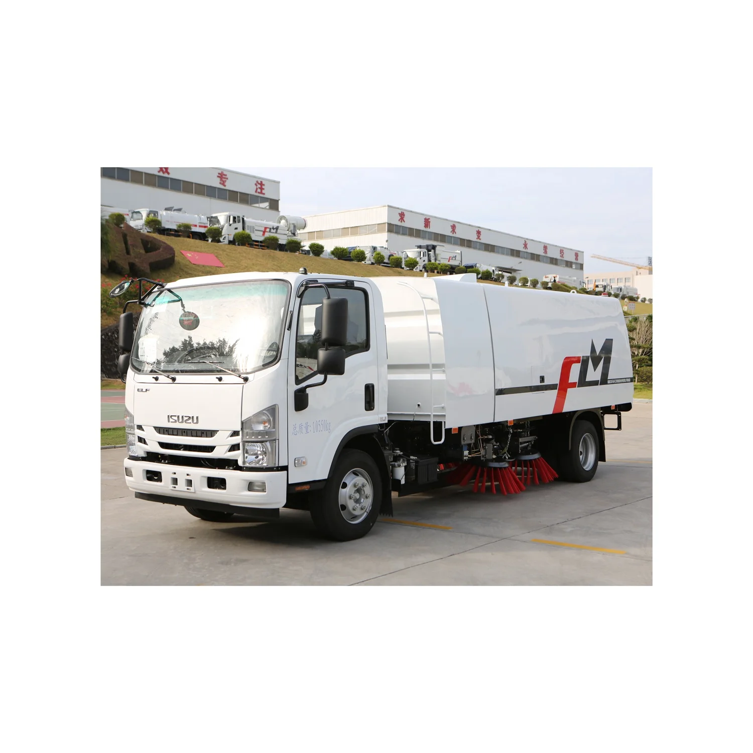 FULONGMA 11ton street cleaner road vacuum sweeper truck for sweeping