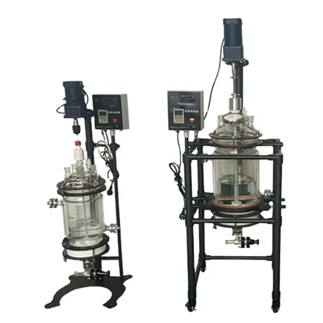 Manufacturer Explosion-proof Jacketed Glass Reactor Desktop Continuous Stirred Tank Best Quality with Price