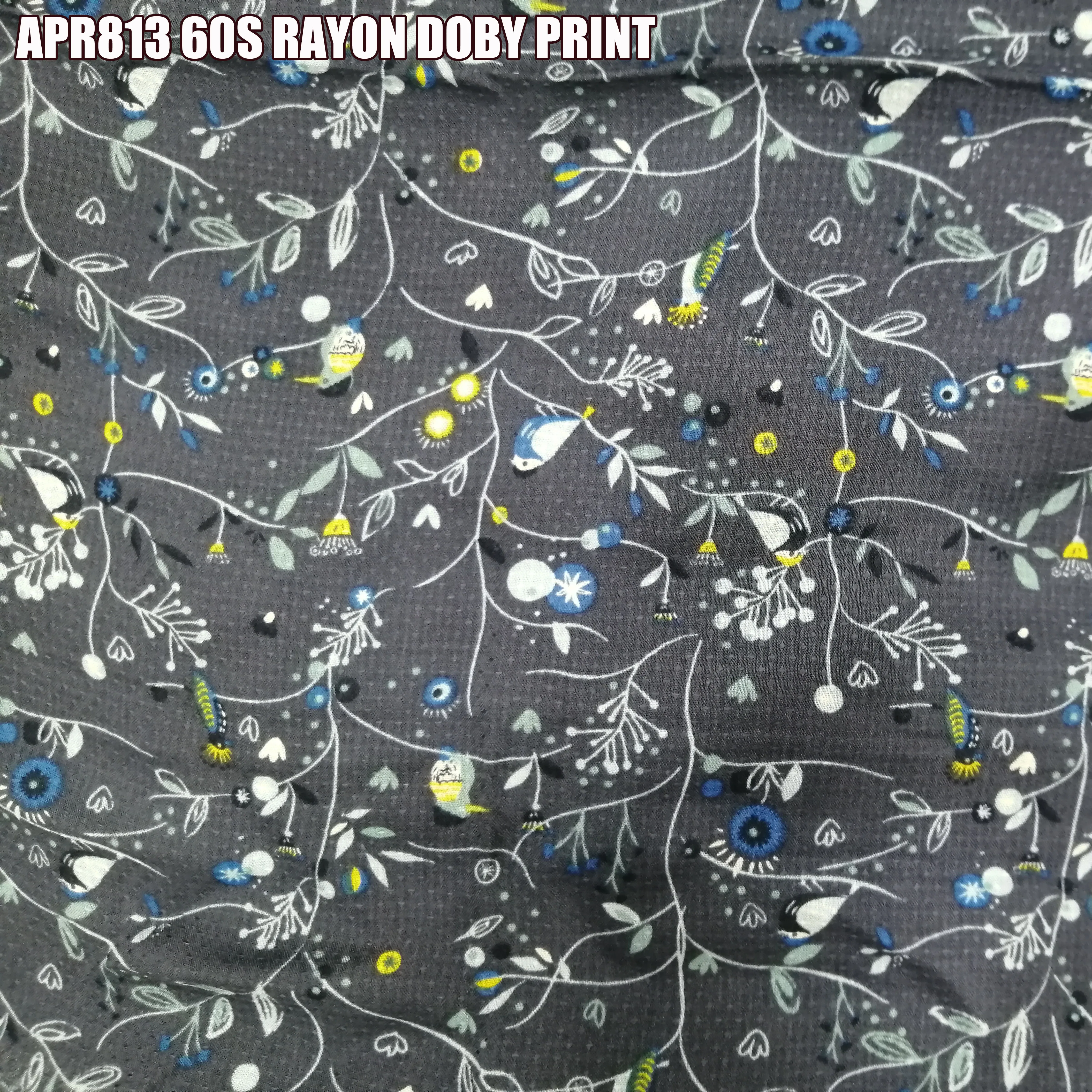 100% искусственный шелк 60S DOBBY PRINT с готовой массой