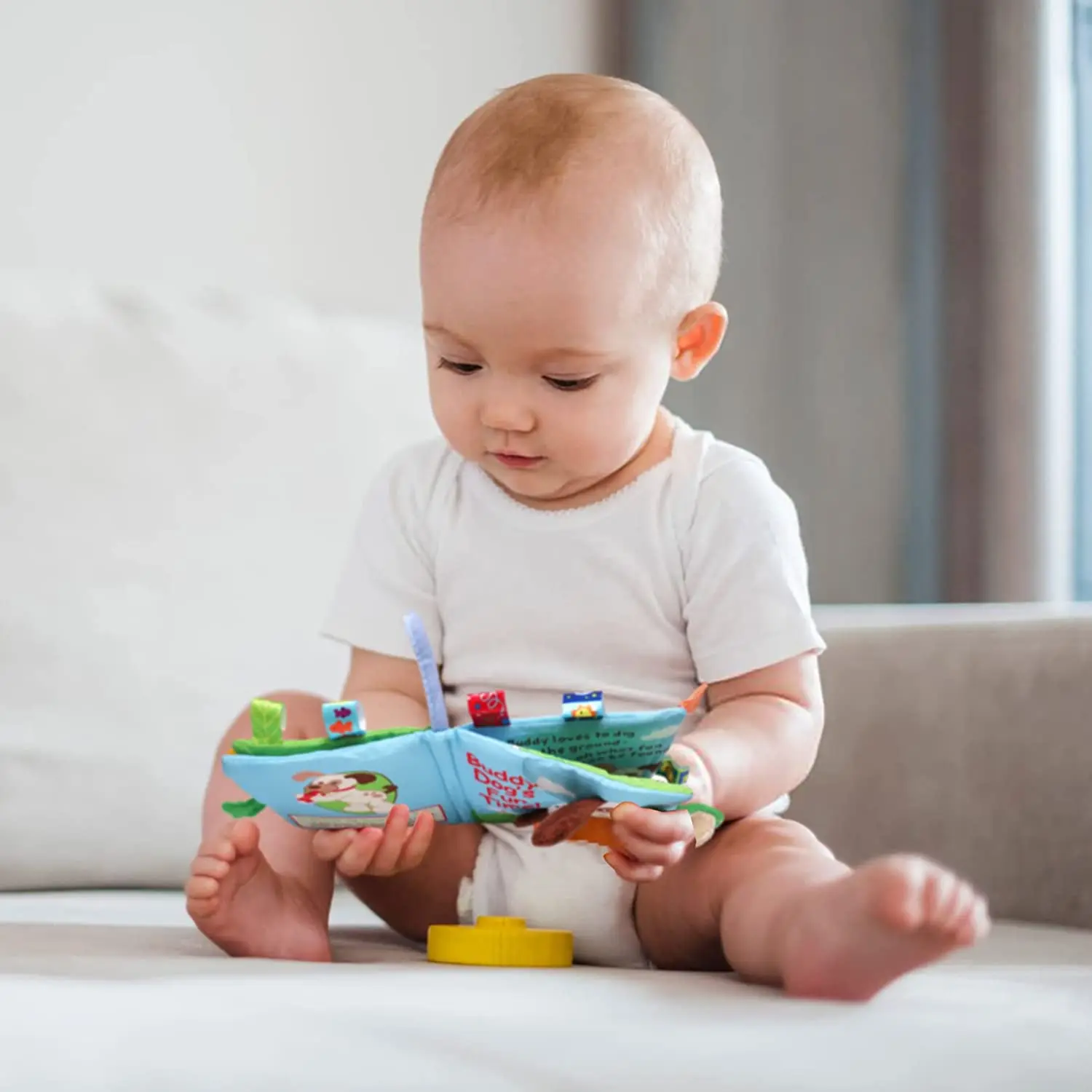 Custom Baby Soft Book Cloth Set Crinkle High Contrast Baby Book Educational Learning Toy for Infant Fabric