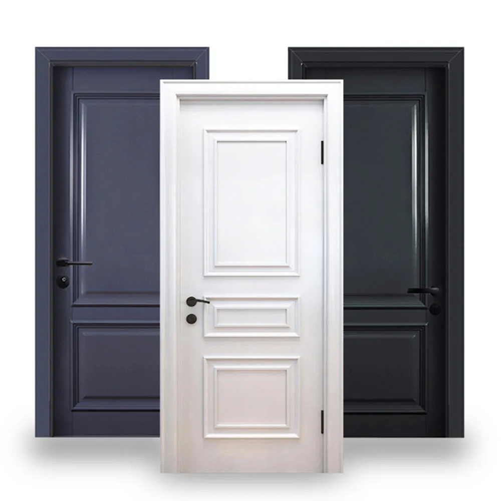 China Supplier Wholesale Latest Design Wooden Interior Door Italian Interior Doors for house Hotel Solid Wooden Door Supplier