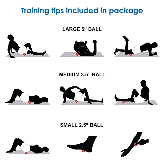 
EVA massage ball 3 size Deep Tissue Massage Therapy Muscle Pain Relief 