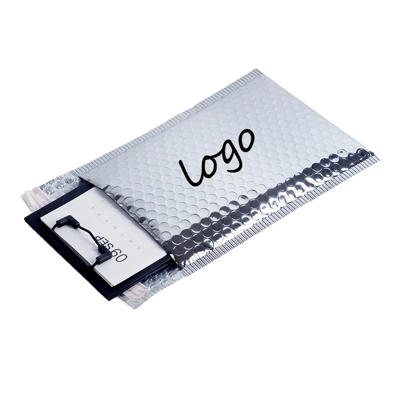 High quality silver holographic bubble mailers christmas customised bubble mailers