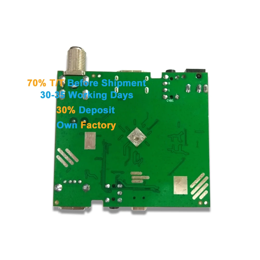 2022 hot selling s2 tv box DVBS2 HD DVB-S2 TV Receiver mainboard PCBA for India MPEG4 solution digital set-top box