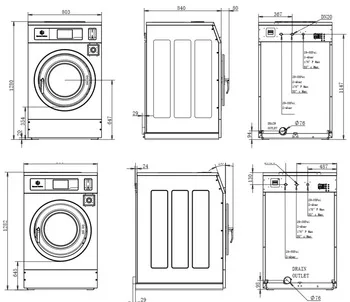 Hot Sell Commercial Laundromat Washing Machine